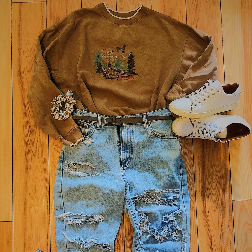 Vintage, stitched sweatshirt